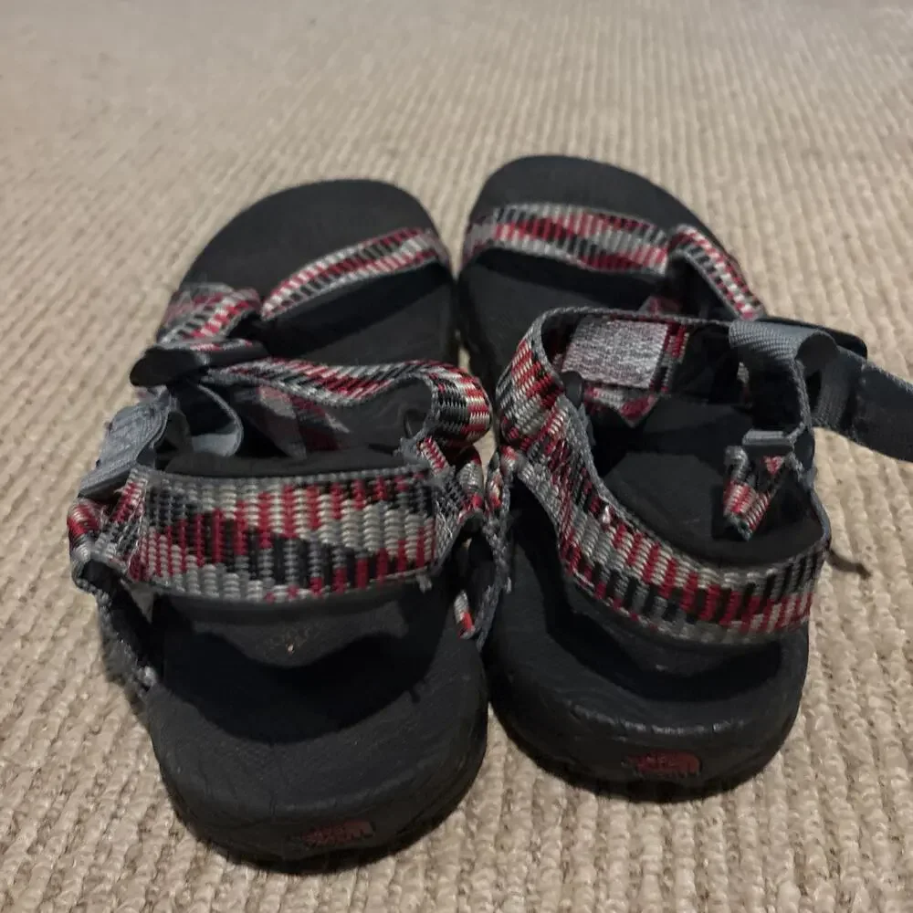 THE NORTH FACE Comfort Hiking Strappy Sandals Gray Orange Size men's US 12 - Picture 11 of 16